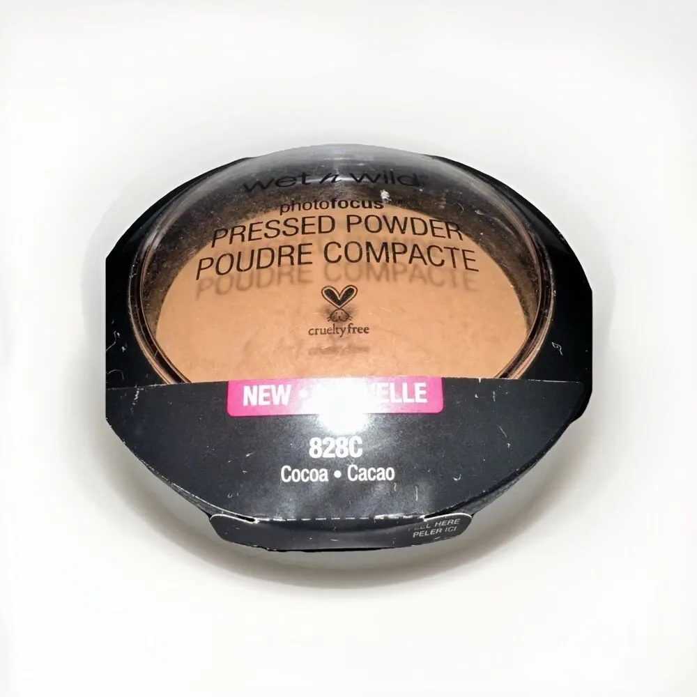 Wet N Wild Photo Focus Pressed Powder 828C Cocoa, new factory sealed